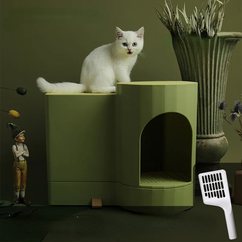 Mat Pet Toilet Cat Litter Box Scoop Crystal Tray Kumn Kedi Turaleti Training Kit Plastic Basins Small Toilets for Cats DD60MS | Дом и сад