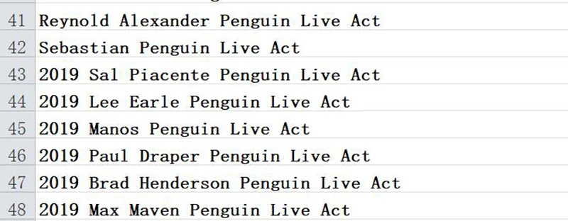 

2019 Penguin Live ACT Lecture (48 piece) Collection David Stone Robert Giobbi Max Maven Magic Trick Magic Instructions