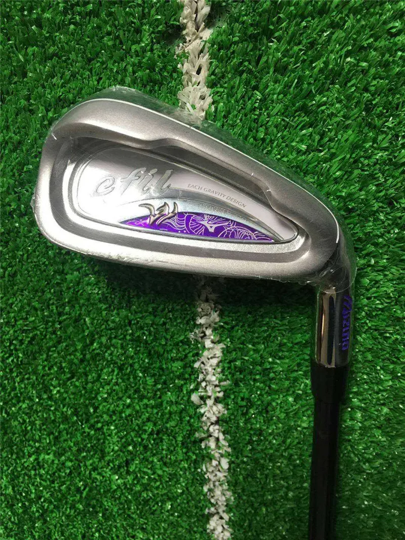 Новые женские Гольф-клубы полный комплект Efil фиолетовых гольф-клубов графитовых
