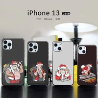christmas phone case for iphone 13 12 11 pro mini xs max 6 6s 7 8 plus x xr soft tpu coque shell funda santa claus happy fashion