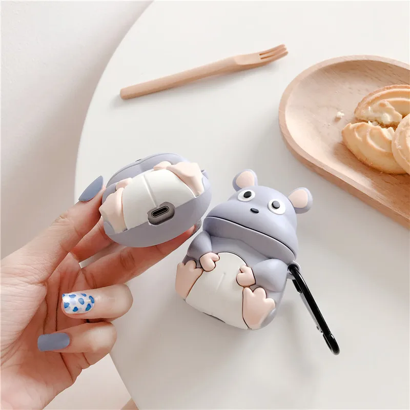 Для Airpods чехол Супер милый мультфильм японское аниме наушники в форме мыши для Apple