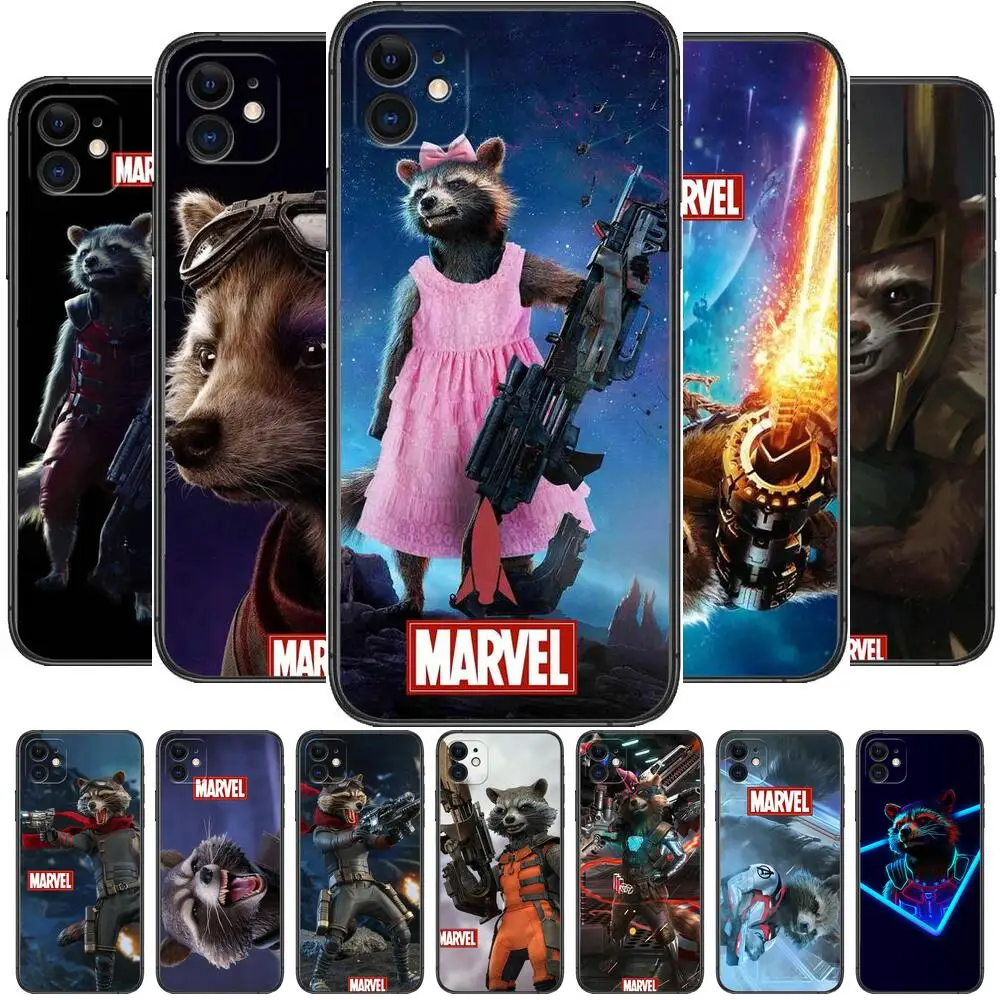 

Marvel Rocket Raccoon Phone Cases For iphone 13 Pro Max case 12 11 Pro Max 8 PLUS 7 PLUS 6S iphone XR X XS mini mobile cell wom