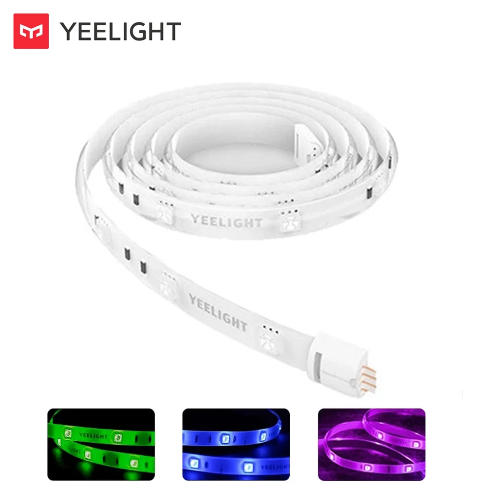 

Yeelight Smart Light Strip PLUS 1S 1m Extendable LED RGB Color Strip Lights Work Alexa Google Assistant smart Home Automation