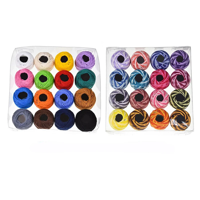 

16 Colors Cross Stitch Thread Embroidery Sewing Thread Diy Hand-Knitted Patch Thread Sewing Supplies