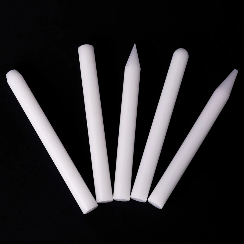 

5Pcs White Nylon Pen Knock Down Auto Car Paintless Dent Repair Hand Tool Kit Set