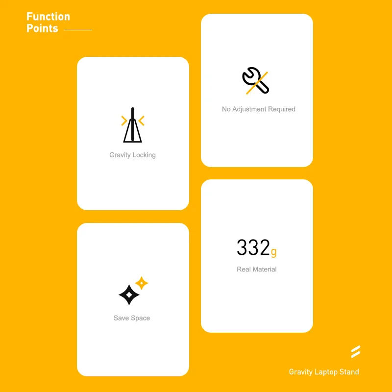 Вертикальная подставка для ноутбука hagils настольная гравитационная алюминиевая