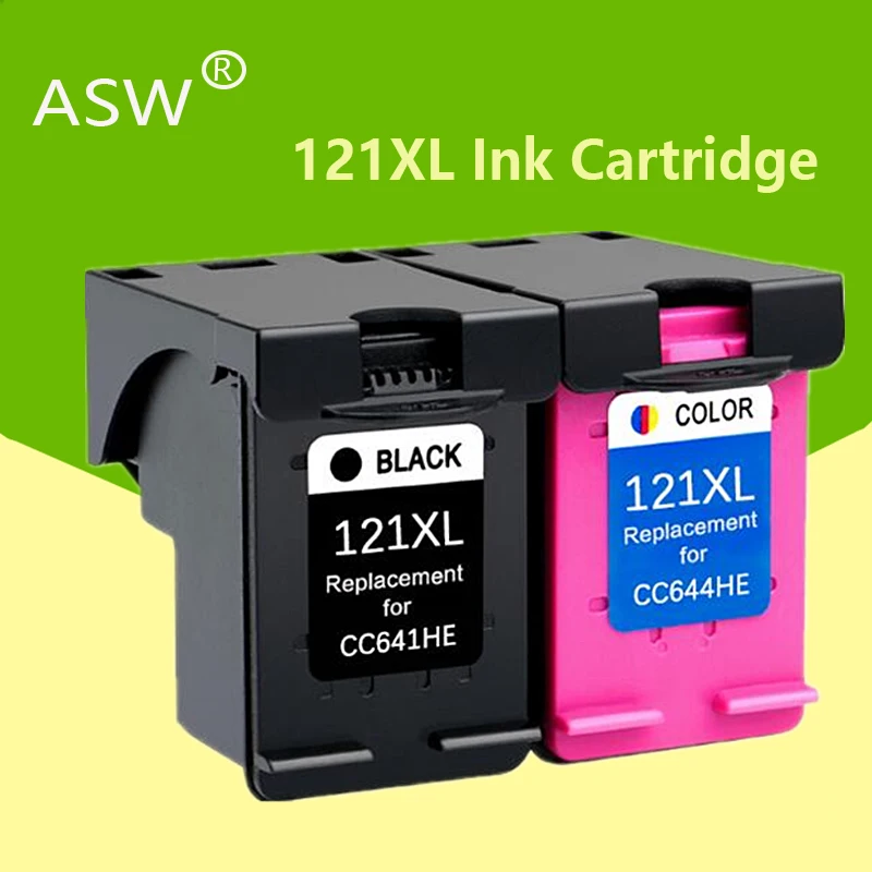 Картридж ASW 121XL для принтеров hp 121 xl hp121 чернильный картридж photosmart C4683 Deskjet D2563 F4283 F2423