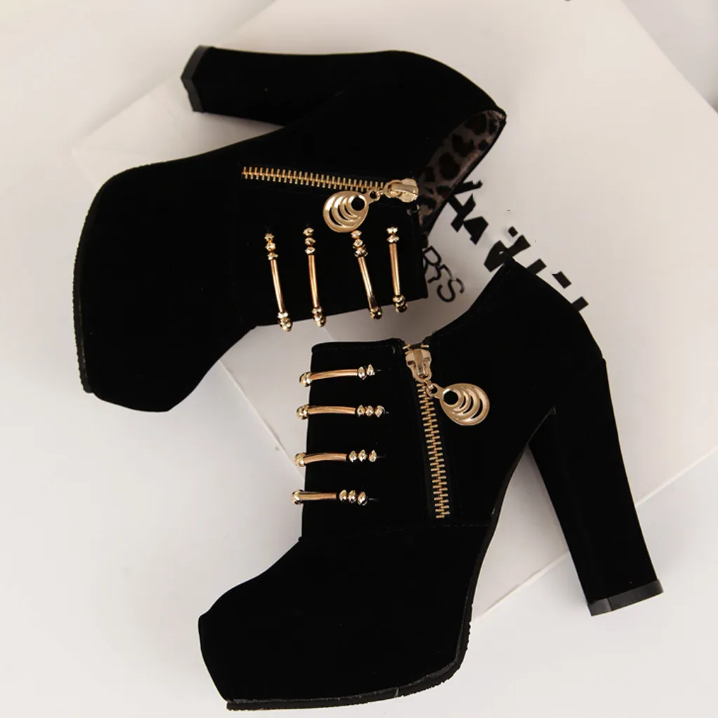 Женские короткие замшевые ботинки зимние привлекательные 2019 стильные женские