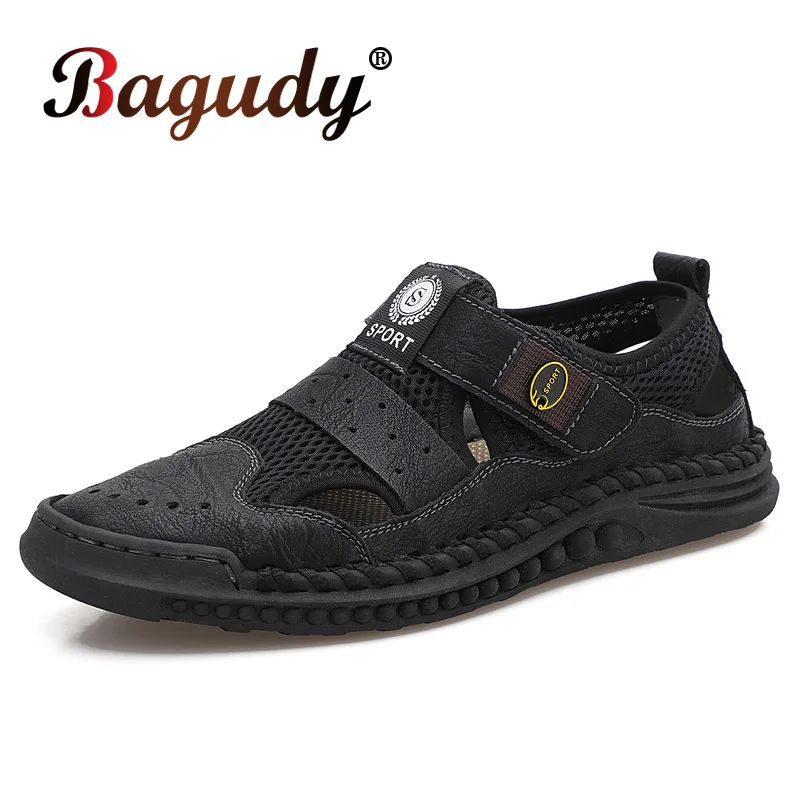 

New Summer Men's Casual Shoes Mesh Breathable Men's Sneakers Outdoor Summer Platform Sandals Lightweight Men's Moccasins Loafers