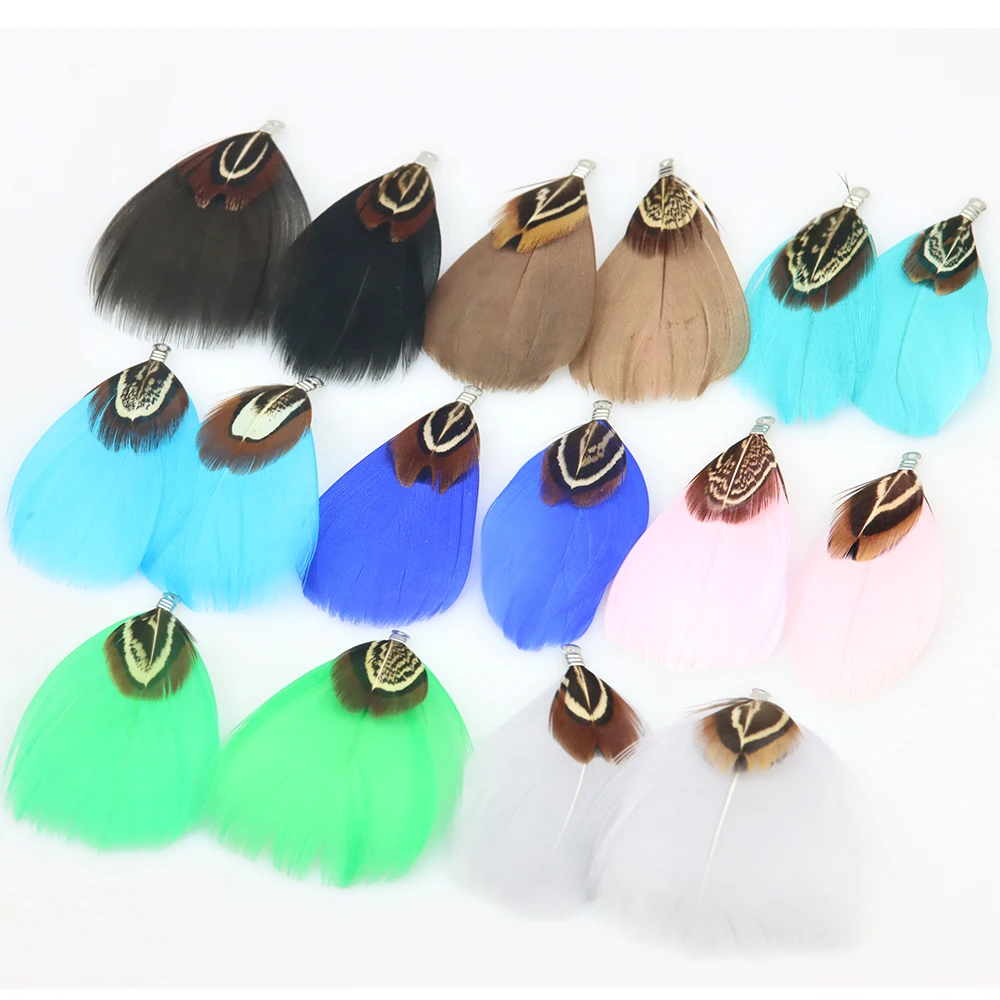 См 1 0 шт./лот натуральные плавающие гусиные перья кисточки цветные сделай сам