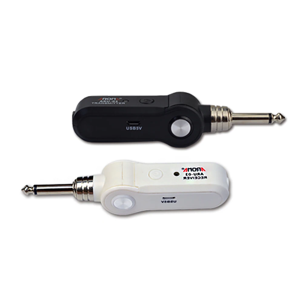 Беспроводная гитарная система AROMA ARU 03 UHF приемник передатчик встроенная