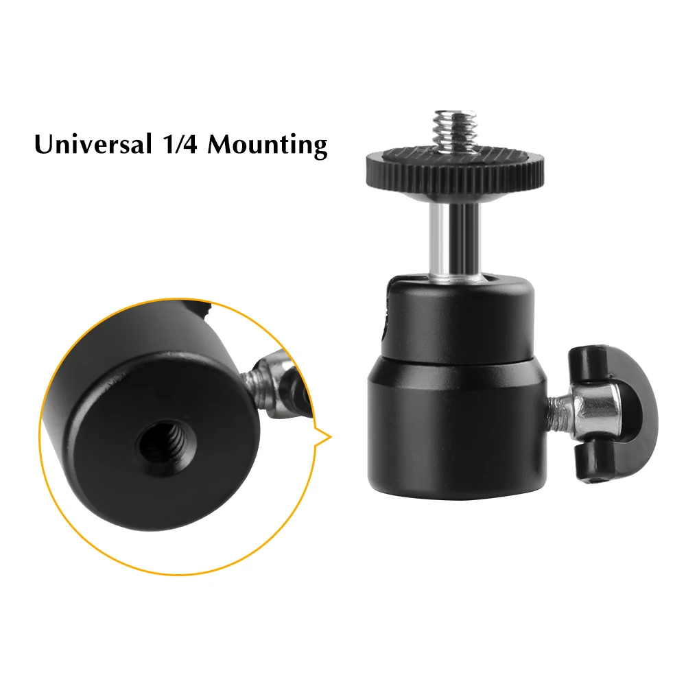 1 шт. шаровая Головка для камеры штатив со светодиодной подсветкой Штатив