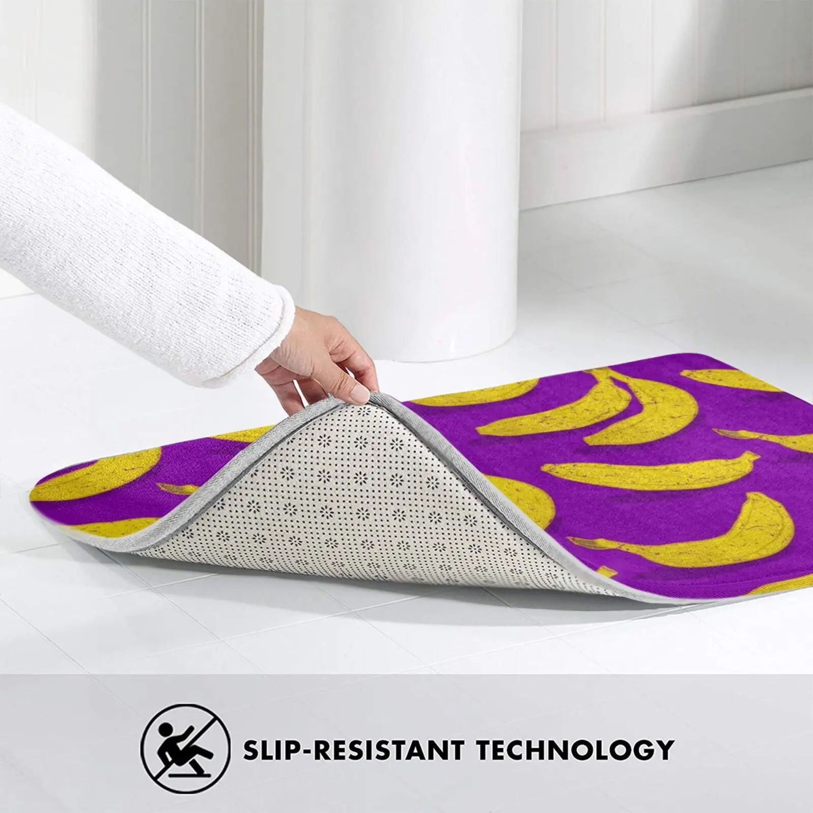 Коврик-банан Противоскользящий коврик для входной двери в спальню растения