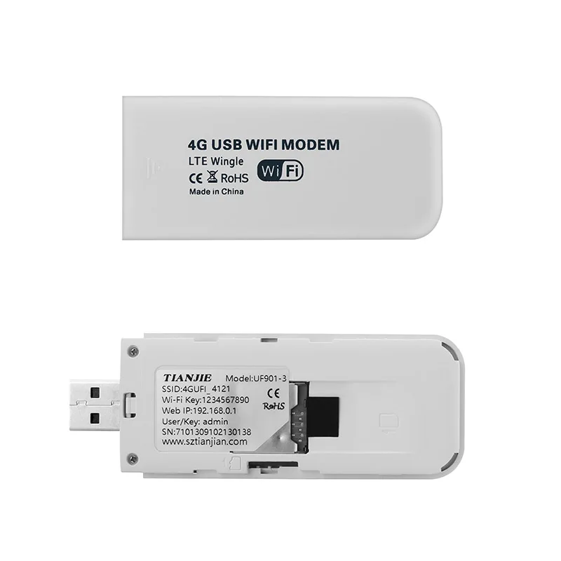 TIANJIE Brand New High Speed Facotry 3G 4G USB Modem WiFi Router Micro SD Sim Card Slot Car Hotspot LTE UMTS GSM | Компьютеры и офис