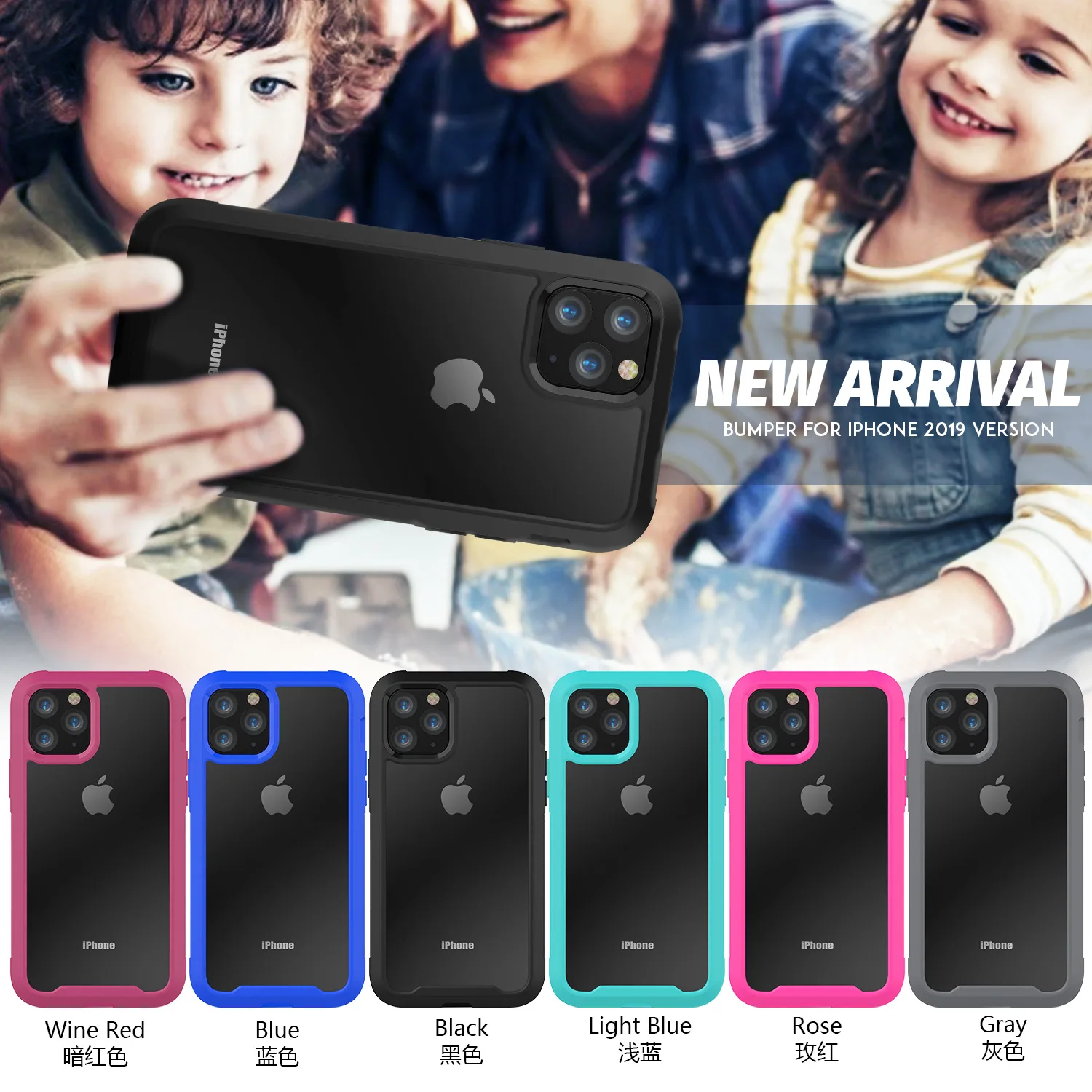 

For iPhone 12 11 XR XS Max 8 7 Plus Shockproof Hybrid Armor Phone Case For iPhone 11Pro Max 6S Plus Hard PC TPU 2 in1 Full Cover