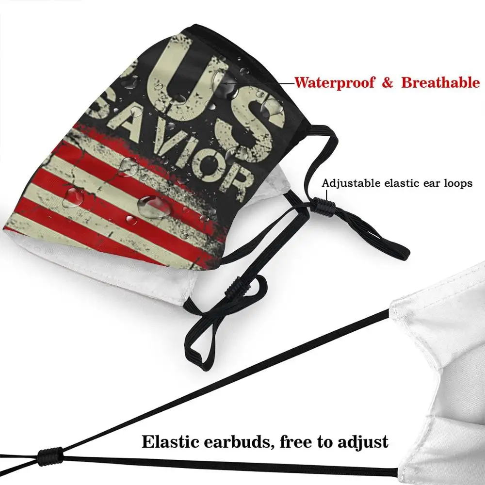 Маска для лица Иисус мой спаситель Трамп это президент многоразовая детская