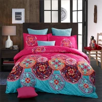 planet colorful pink flowers modern luxury comforter bedding set fashion king queen twin size bed linen duvet cover sets gift