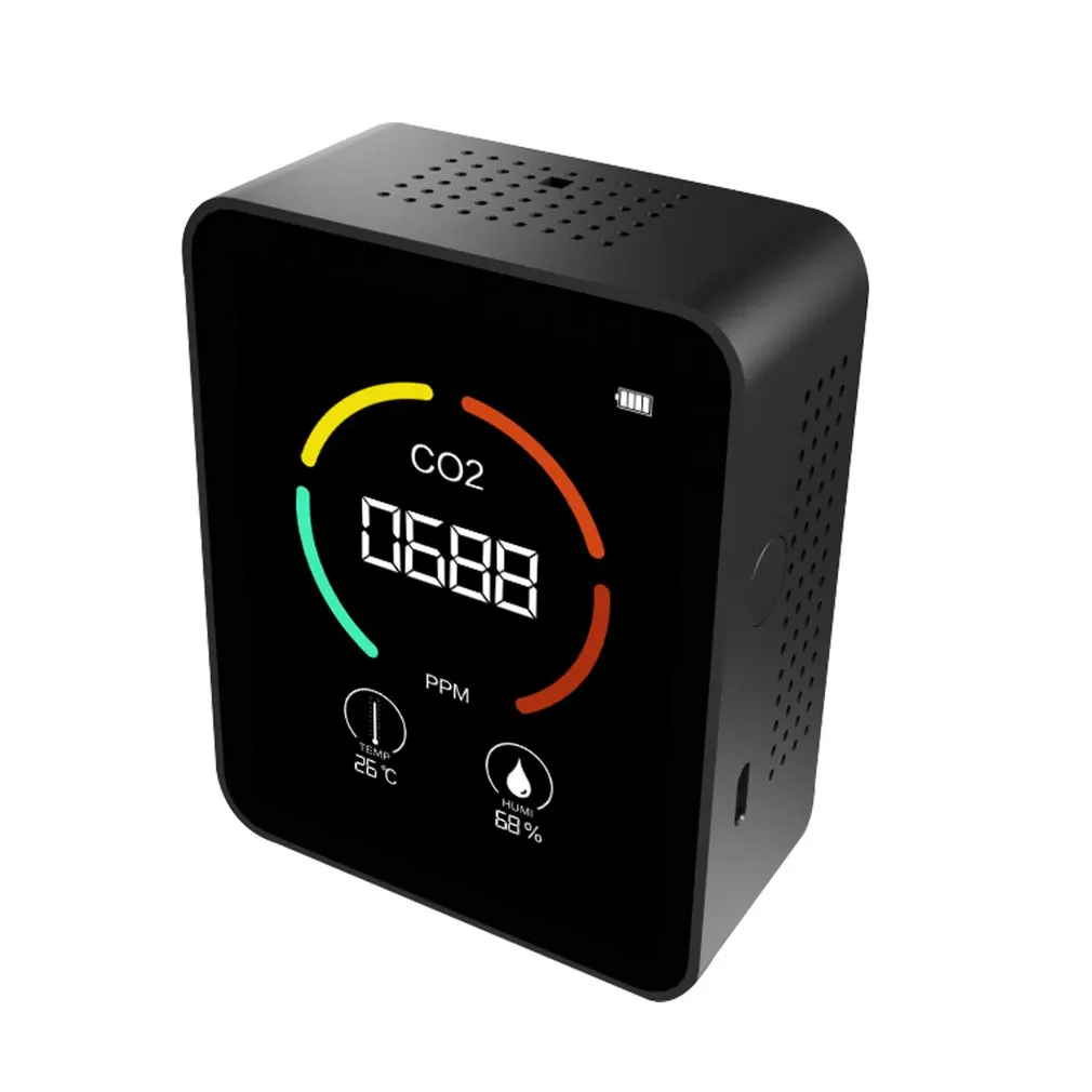 

Детектор углекислого газа, детектор углекислого газа для определения качества воздуха в теплицах, измеритель температуры и влажности, быст...