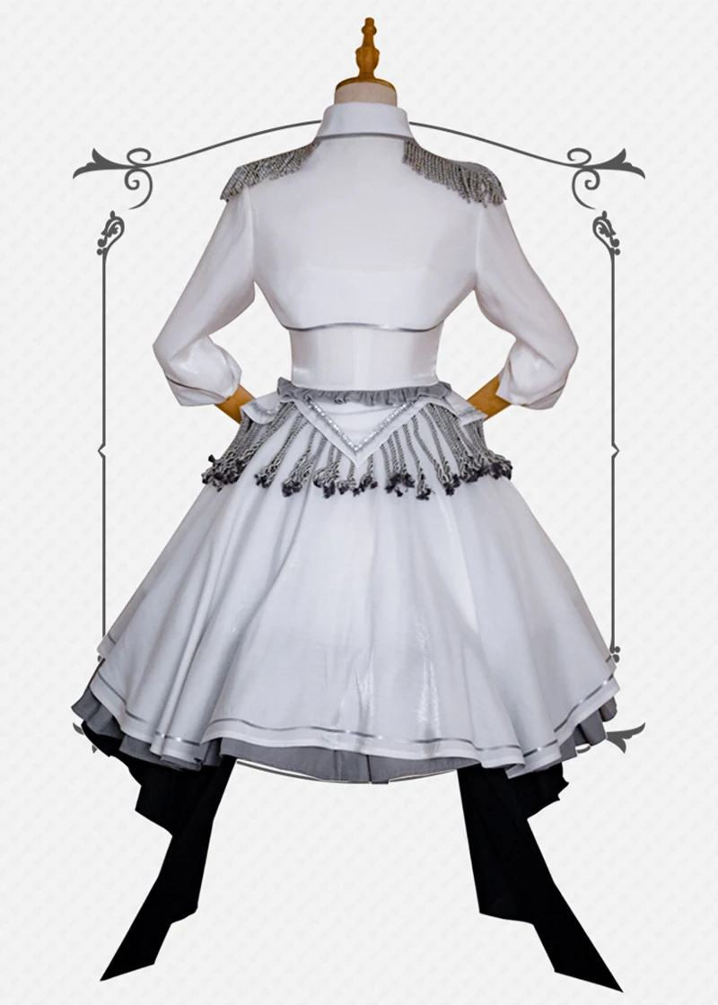 

Anime DATE A LIVE White Queen Nightmare Tokisaki Kurumi Cosplay Costume Women Lolita Dress Halloween Carnival Suit Custom Made