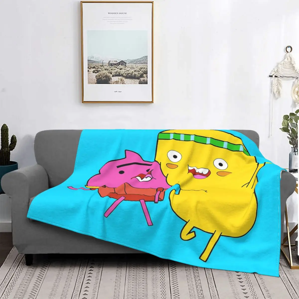 

Manta con capucha para cupcakes y Dino, para cama colcha, manta a cuadros de muselina para Picnic