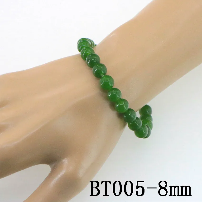 Модные жаберы из натурального камня 6-12 мм Круглый браслет бисера драгоценные