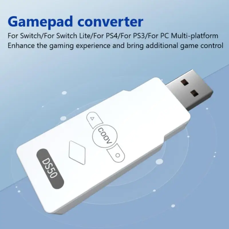 

USB Wireless Joystick Gamepad Converter for PS5/Switch/Switch Lite/PS4/PS3/PS5/PC Bluetooth-compatible Gaming Adapter Receiver
