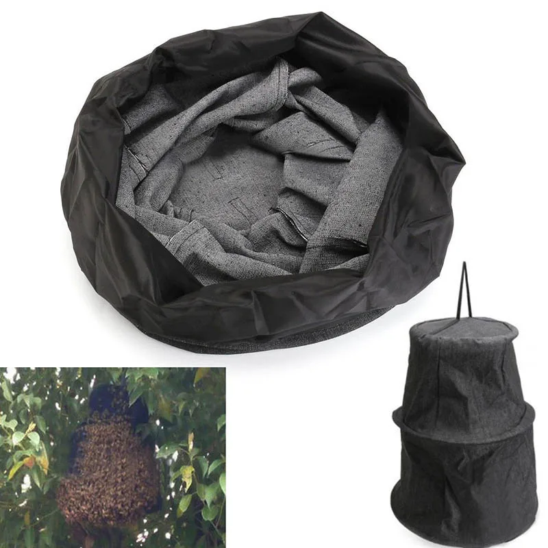 Black Beekeeper Bee Hive Cage Swarm Trap Swarming Catcher Gather Beekeeping Tool JS22