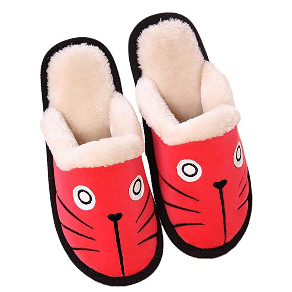 Зимние Симпатичные теплые домашние тапочки из пены с эффектом памяти для кошек и