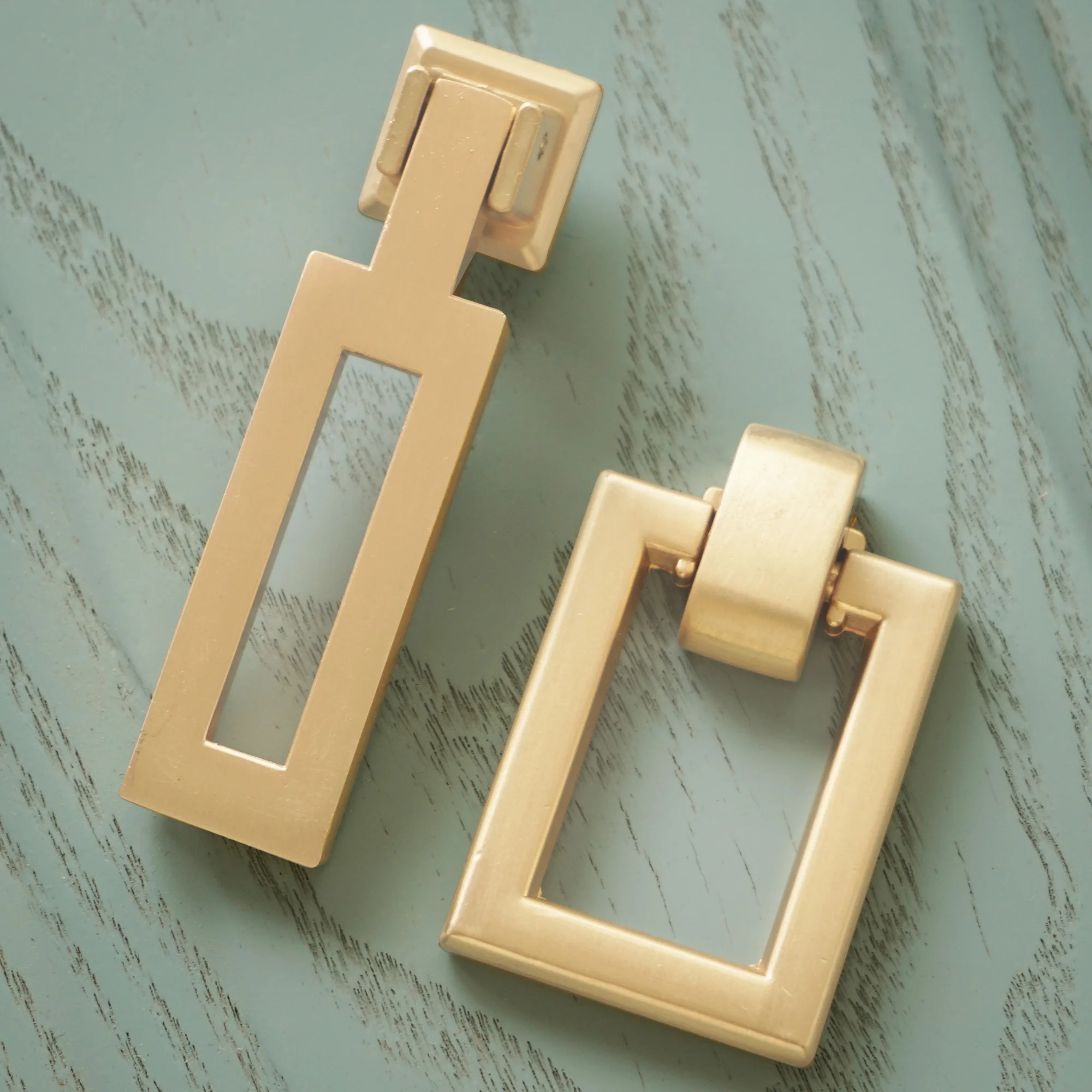 Ручки для ящиков из цинкового сплава латунные Колечки с одним отверстием