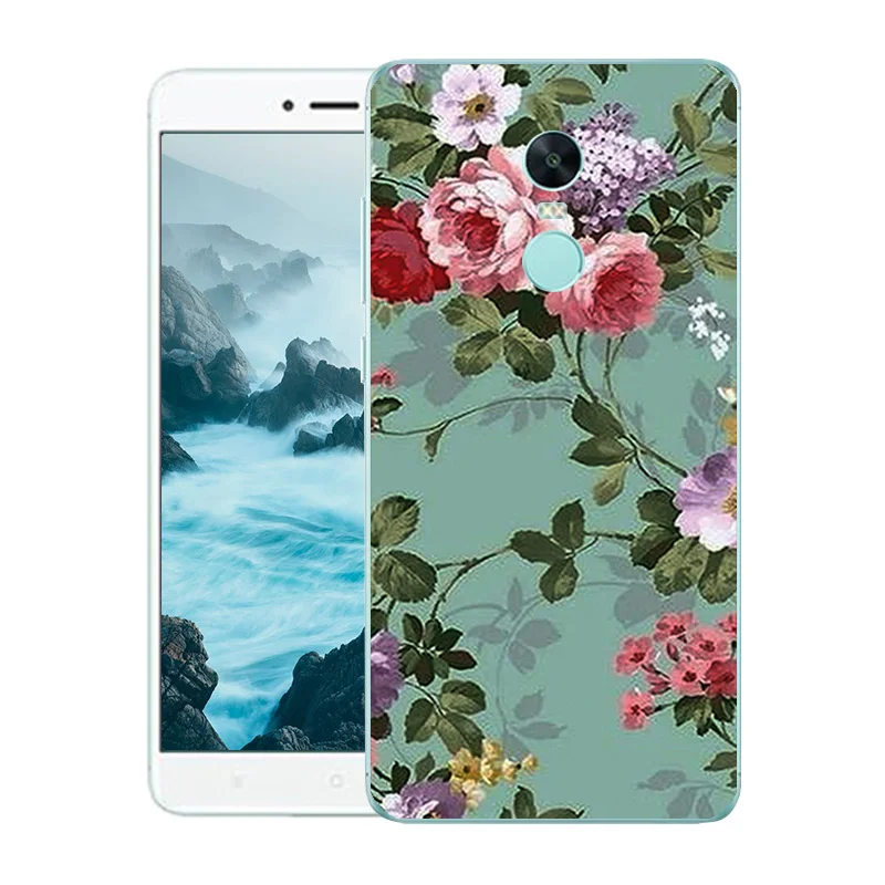Мягкий силиконовый чехол для Xiaomi Redmi Note 4X 5 дюйма задняя крышка защитный с принтом