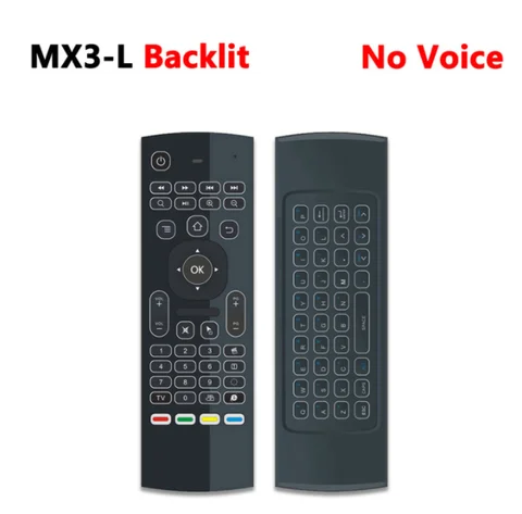 Пульт дистанционного управления MX3 Air Mouse с голосовой подсветкой, беспроводная клавиатура 2,4G RF для ТВ-приставки Android