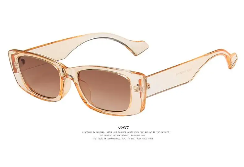 

2021 New Fashion Small Rectangle Sunglasses Women Vintage Brand Designer Square Sun Glasses Shades Female UV400 Eyewear