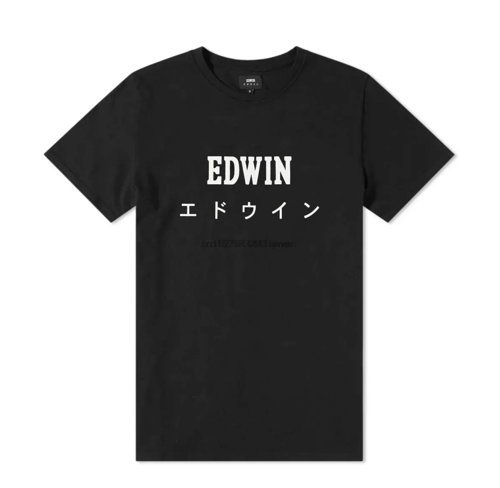 EDWIN Япония TS мужская хлопковая черная футболка с коротким рукавом| |