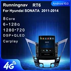 Runningnav для Hyundai SONATA 2011 2012 2013 2014 Tesla Тип Android автомобильное радио мультимедийный видеоплеер навигация GPS