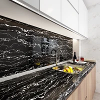 Waterproof Oil-proof Wall Paper Self Adhesive White Marble Background Vinyl Film Wall Stickers Cupboard Home Kitchen Wallpaper
