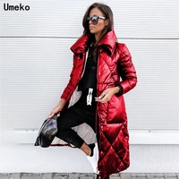 2021 winter new womens parka manteau femme hiverwomen jacket long stand up collar cotton padded female coat high quality warm