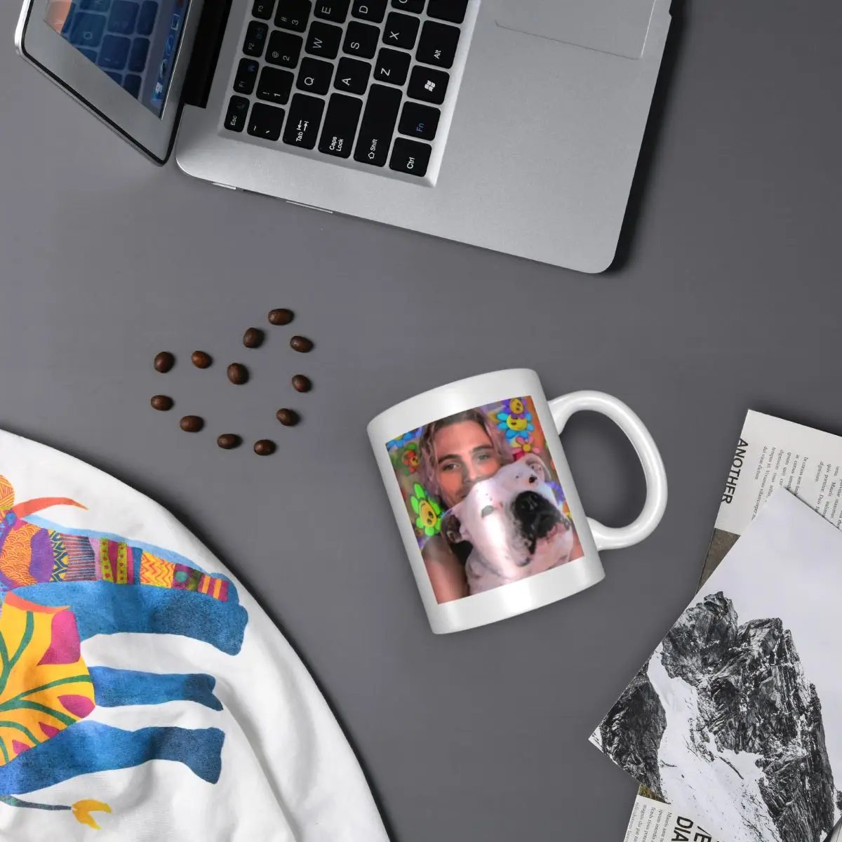 5 секунд лета люк хеммингз дикий цветок черный Майкл Клиффорд 5Sos кружка кофейная