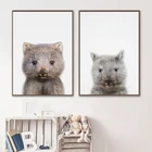 Cub Wombat животные фотография плакат скандинавский холст печать детская Настенная картина австралийские животные картина Декор детской комнаты