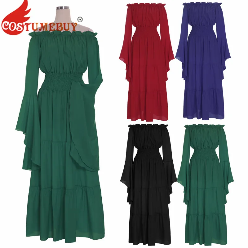 

Женское платье в викторианском стиле, с открытыми плечами