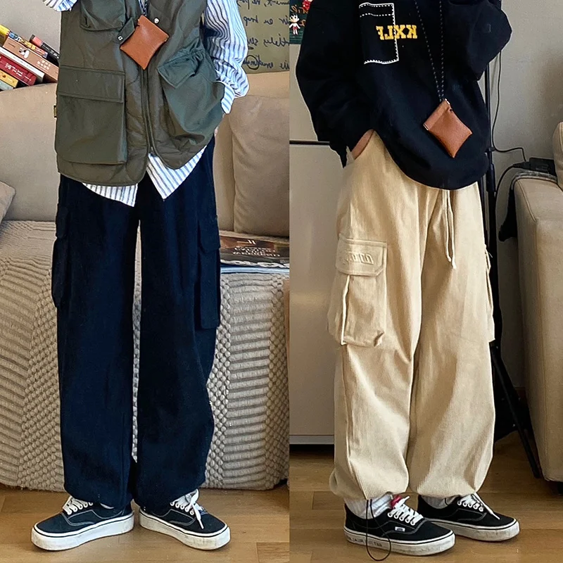 Брюки Женские Фланелевые повседневные светильник легкие прямые свободные