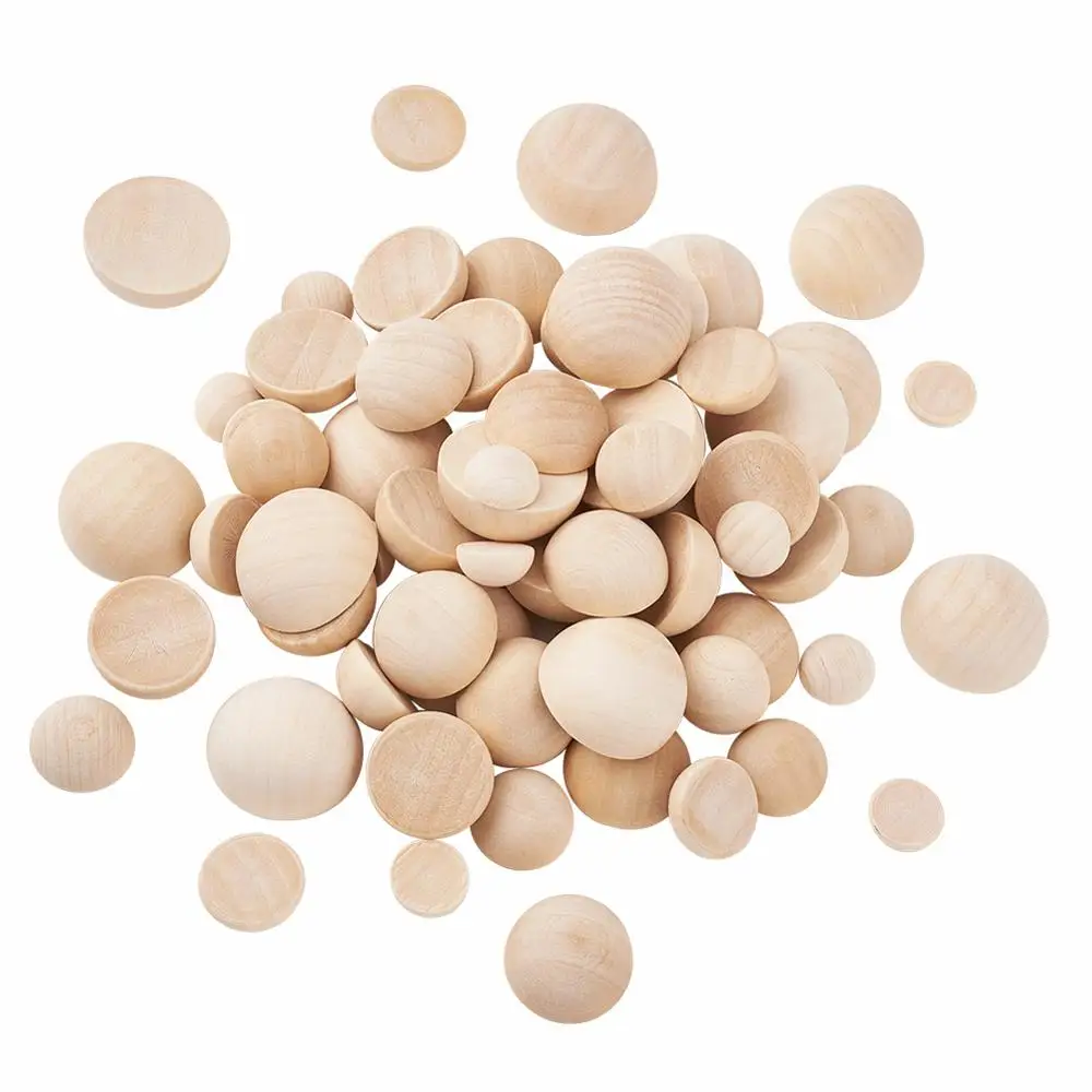 

120 шт./компл. полукруглые деревянные кабошоны для изготовления ювелирных изделий «сделай сам», аксессуары для украшения браслета, ожерелья