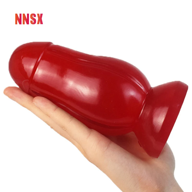 

NNSX Rugby Anal Plug Small and Exquisite PVC Round Head Strong Suction Jelly Sex Toys for Women Dildo Adult Product