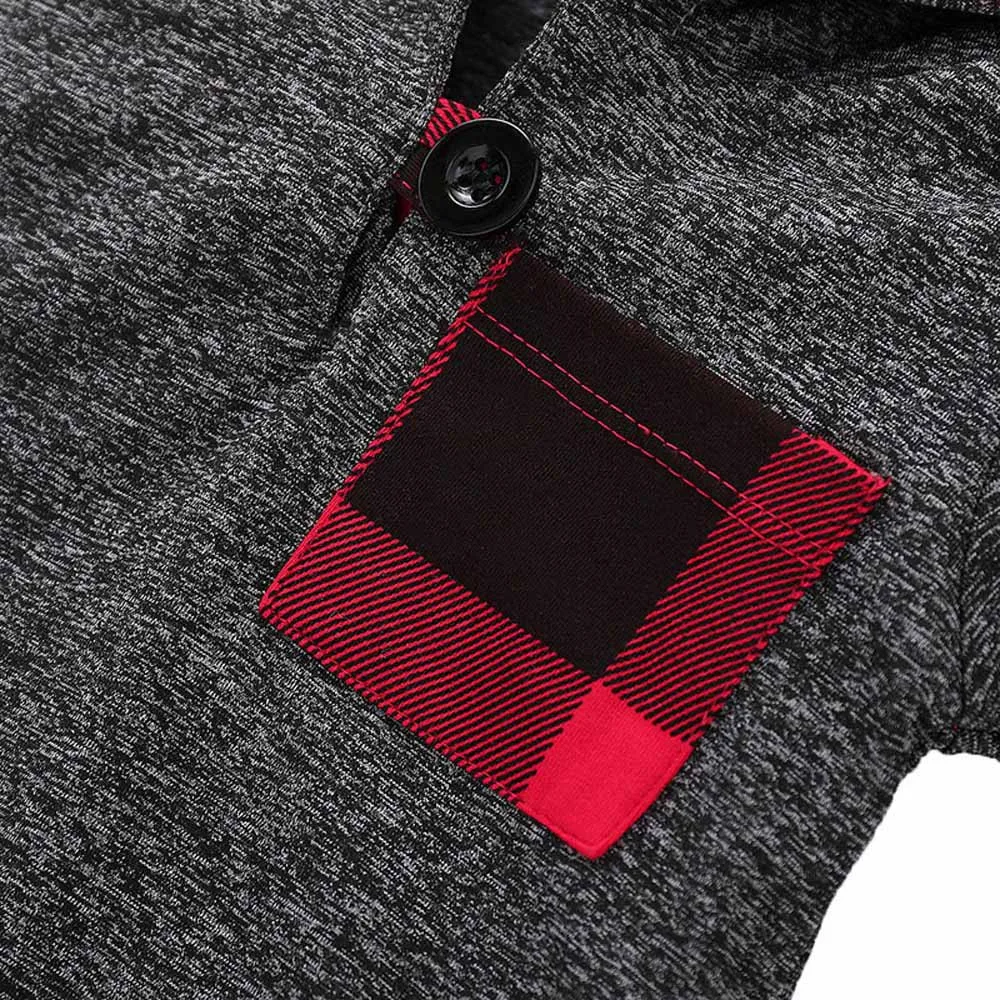 ARLONEET/костюм в клетку с капюшоном и длинными рукавами для маленьких мальчиков