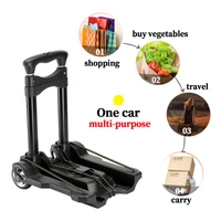 40kg heavy duty foldable hand sack wheel trolley folding truck barrow cart travel luggage shopping cart portable home use car