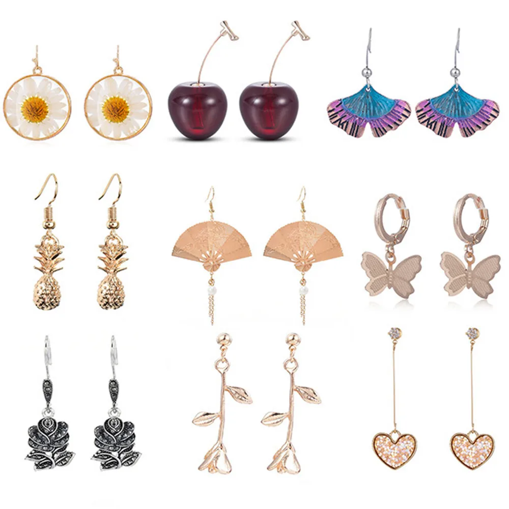 2020 новые модные женские висячие серьги ювелирные изделия подвеска в виде фруктов