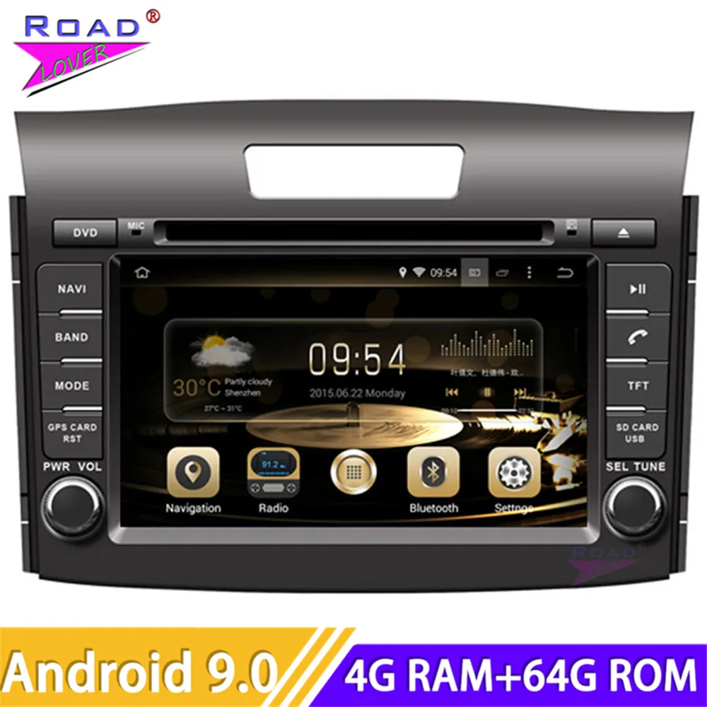 Автомагнитола Roadlover на Android 9 0 медиацентр DVD-плеер видео для Honda CRV 2012 стерео