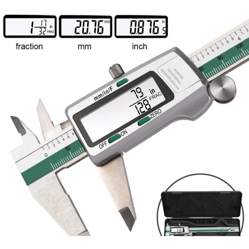 High Precision Vernier Calipers Installation Renovation Work Stainless Steel LCD Digital Display Measuring Instruments | Инструменты