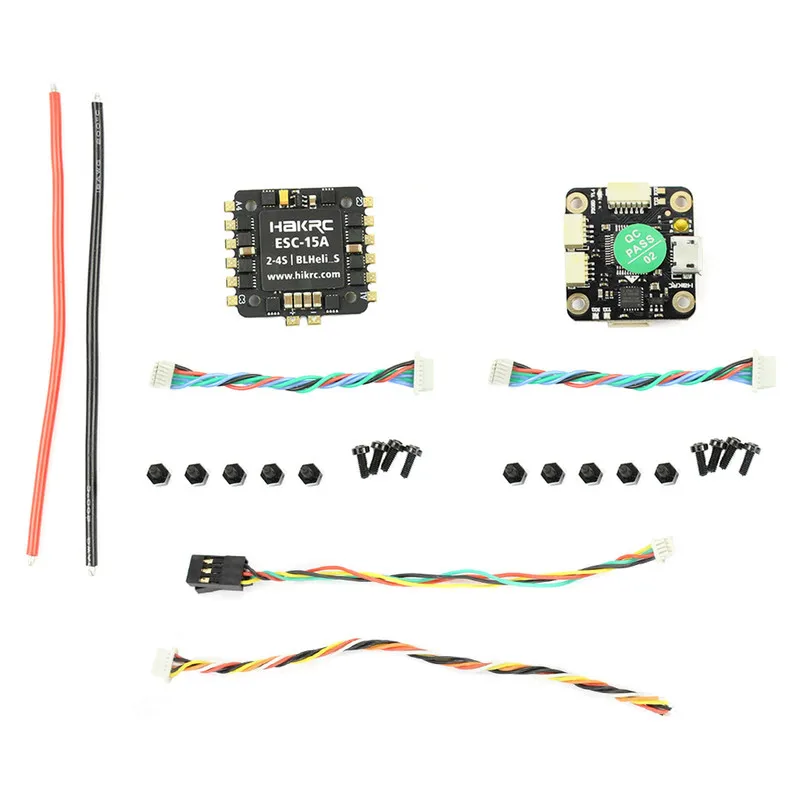Контроллер полета HAKRC Mini F4 Flytower / F3 AIO OSD BEC & 4IN1 20A 15A BLheli_S ESC 2-4S 200mW VTX для