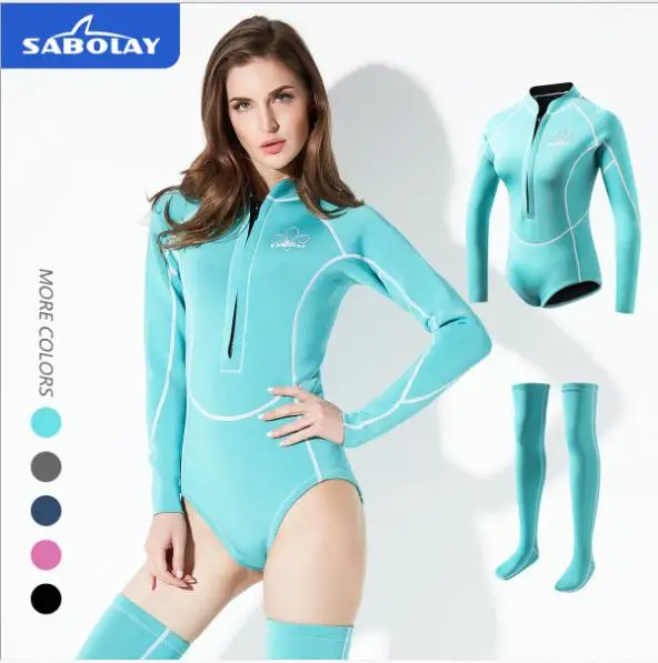 Женский неопреновый гидрокостюм 2 мм костюм для подводной охоты и дайвинга