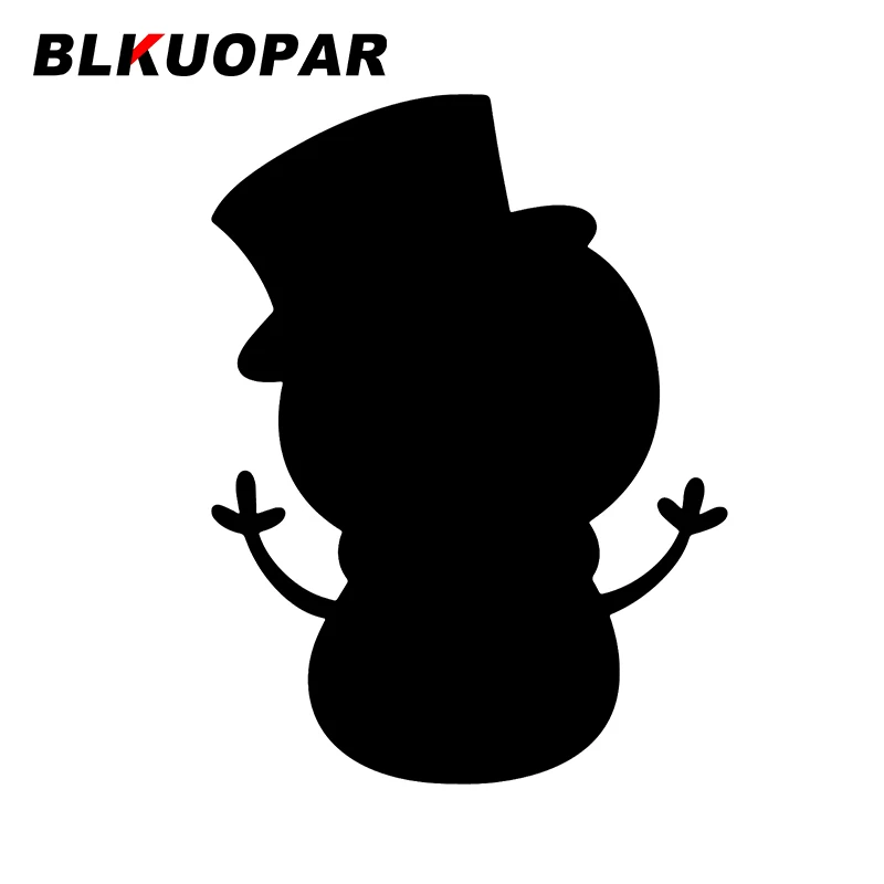 

Милые автомобильные наклейки с силуэтом снеговика BLKUOPAR, высеченные виниловые наклейки, индивидуальная Защита от царапин, виниловая Защита ...